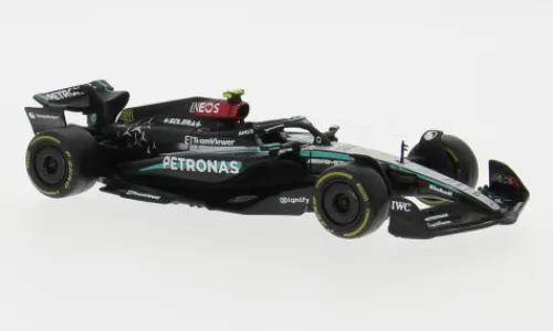 Bburago Mercedes AMG W15 E Performance, Formel 1, 2024, Mercedes AMG Petronas Formula One Team, Petronas, #44, L.Hamilton, 1:43, Hot