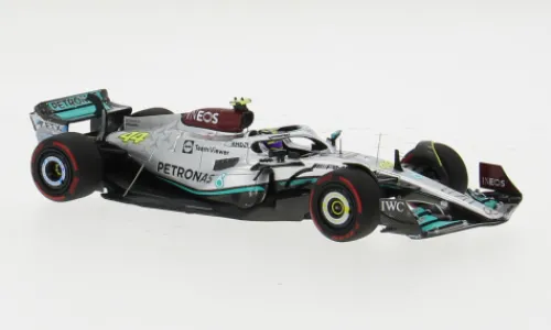 Minichamps Mercedes AMG W13 E Performance, Formel 1, GP Großbritannien, 2022, Mercedes AMG Petronas Formula One Team, Petronas, #44, L.Hamilton, 1:43, Online