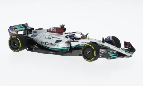Minichamps Mercedes AMG W13 E Performance, Formel 1, GP Miami, 2022, Mercedes AMG Petronas Formula One Team, Petronas, #63, G.Russell, 1:43, Sale