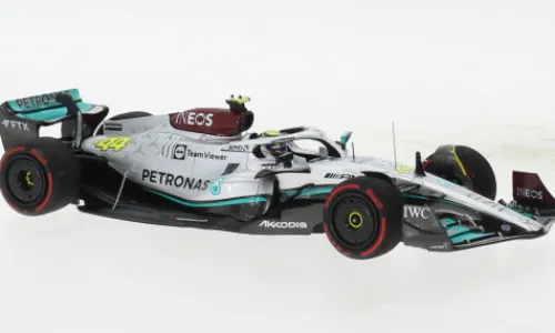 Minichamps Mercedes AMG W13 E Performance, Formel 1, GP Bahrain, 2022, Mercedes AMG Petronas Formula One Team, Petronas, #44, L.Hamilton, 1:43, Online