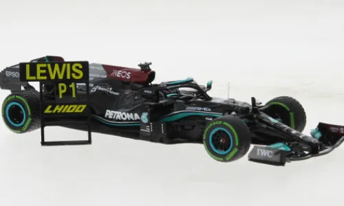 Minichamps Mercedes AMG W12 E Performance, Formel 1, GP Russland, 2021, Mercedes AMG Petronas Formula One Team, Petronas, #44, L.Hamilton, 1:43, Discount
