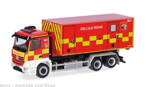 Herpa Mercedes Arocs M, Pompiers Cellule Rehab (BE), 1:87, Sale