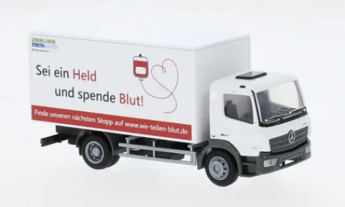 Rietze Mercedes Atego Koffer, 2019, Blutspende Aachen, 1:87, Online