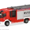 Herpa Military Mercedes Atego 13 Z-Cab, Bundeswehr/Feuerwehr, 1:87, Best