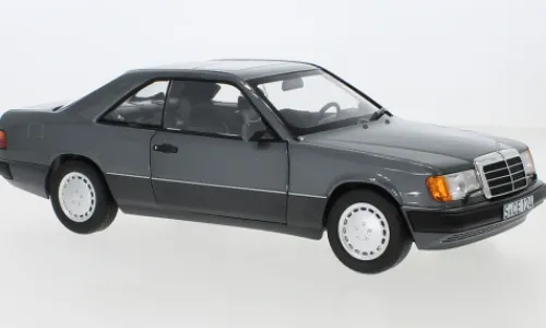 I-Norev Mercedes 300 CE-24 Coupe (C124), grau, 1988, 1:18, New