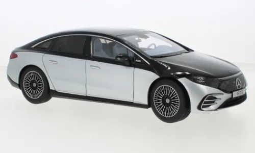 I-NZG Mercedes EQS (V297), schwarz/silber, 2022, 1:18, Sale