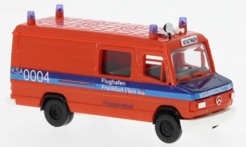 Busch Mercedes 507, 1989, Feuerwehr Fraport Frankfurt, 1:87, Best