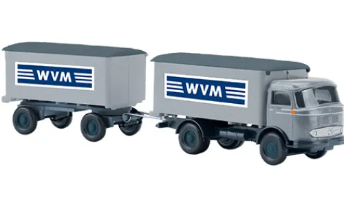 Wiking / PMS Mercedes LP 321 Kofferlastzug, WVM, 1:87, Hot