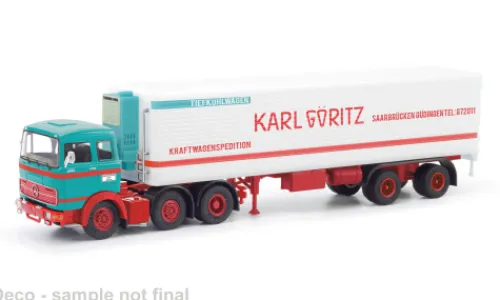 Herpa / Modellbau Schwarz Mercedes LPS 2032, Karl Göritz, 1:87,