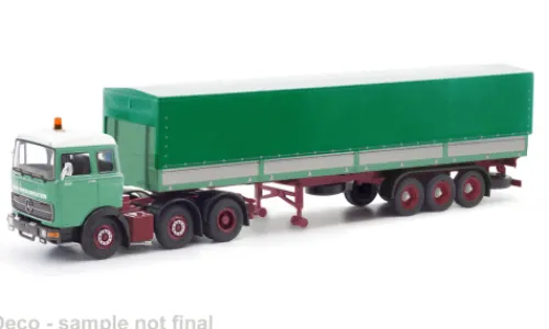 Herpa / Modellbau Schwarz Mercedes LPS 2032, Posteher, 1:87, Sale