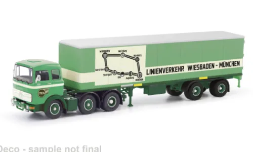 Herpa / Modellbau Schwarz Mercedes LPS 2032, Stiehl, 1:87, New
