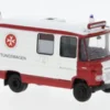 Brekina Mercedes L 508 RTW, 1978, Johanniter Lübeck, 1:87, Best