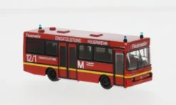Brekina Mercedes O 402, 1985, Feuerwehr Flughafen München, 1:87, Clearance