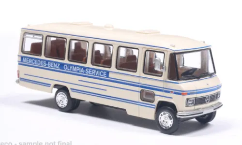 Brekina Mercedes O 309, 1968, MB Olympia Service, 1:87, Hot