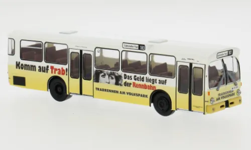 Brekina Mercedes O 305 Stadtbus, 1972, HHA - Trabrennbahn, 1:87, Outlet