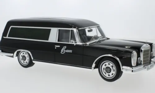 BoS-Models Mercedes 600 Pollmann, schwarz, 1969, 1:18, Hot