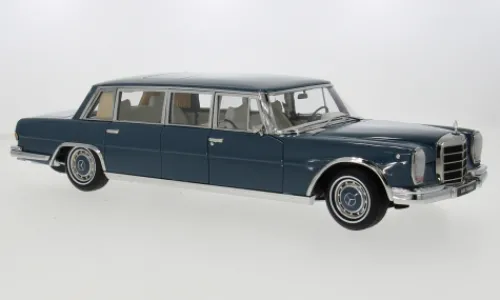 I-NZG Mercedes 600 Pullman (W100), blau, 1963, 1:18,