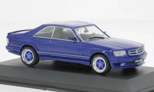 Solido Mercedes 560 SEC (C126) AMG, dunkelblau, 1:43, Best