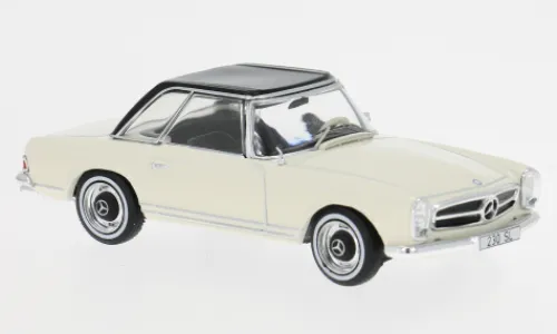 IXO Mercedes 230 SL (W113) HardTop, hellbeige/schwarz, 1964, 1:43, Hot