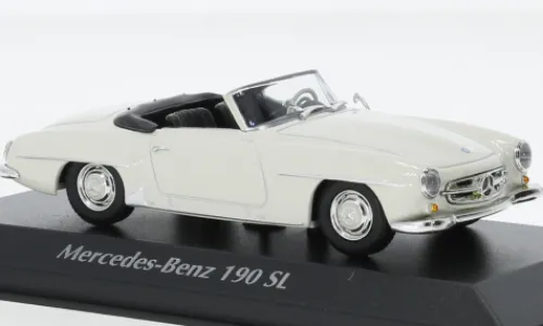 Maxichamps Mercedes 190 SL (W121), weiss, 1955, 1:43, Hot