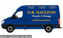 Oxford Mercedes Sprinter, D.R.MacLeod, 1:76, Clearance