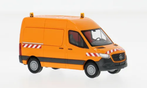 Busch Mercedes Sprinter, orange, 2018, 1:87,