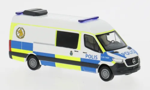 Busch Mercedes Sprinter, 2018, Polis (S), 1:87, Outlet