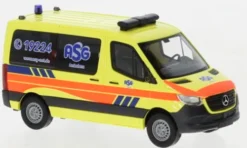Busch Mercedes Sprinter SWB, 2018, ASG Ambulanz Hamburg, 1:87, Clearance