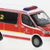 Busch Mercedes Sprinter SWB, 2018, Feuerwehr Dinslaken, 1:87, New