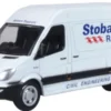 Oxford Mercedes Sprinter Van, Stobart Rail, 1:76, Clearance