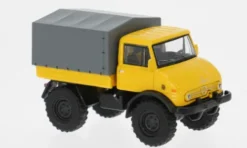 Schuco Mercedes Unimog U406, gelb/grau, 1:64, New