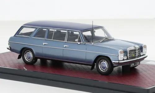 Matrix Mercedes 230/8 (V114) LWB Crayford Estate, hellblau/blau, 1971, 1:43, New