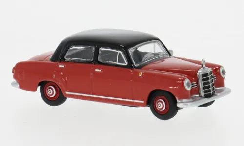 Schuco Mercedes 180 (W120), rot/schwarz, 1:64, Hot