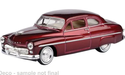 Motormax Mercury Coupe, dunkelrot/weiss, 1949, 1:43, Outlet