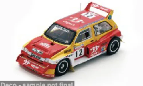 Spark MG Metro 6R4, Tour de Corse, 1986, #12, D.Auriol/B.Occelli, 1:43,