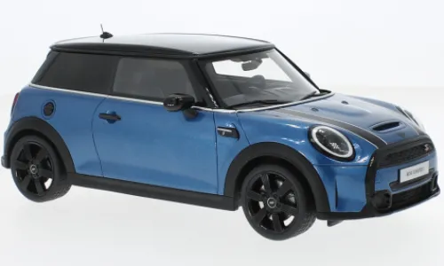 Ottomobile Mini Cooper S, blau/schwarz, 2021, 1:18, Outlet