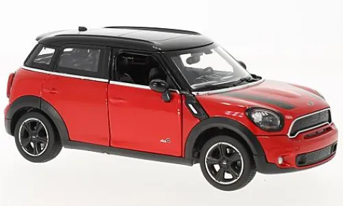 Rastar Mini Cooper S Countryman (R60), rot/schwarz, 1:24, Outlet