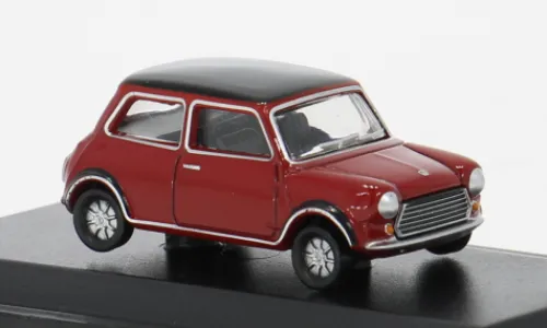 Oxford Mini Mini Cooper MkII, rot/schwarz, 1969, 1:76, New