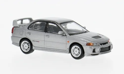 Tarmac Works Mitsubishi Lancer GSR Evolution IV, silber, 1:64, Outlet