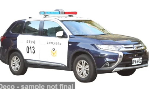 Vitesse Mitsubishi Outlander, 2019, Taipei City Police Department, 1:43, Discount
