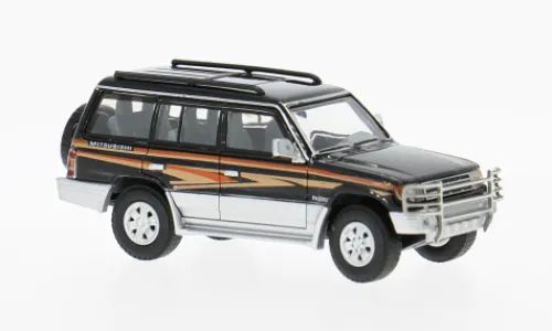 Micro City 87 Mitsubishi Pajero, schwarz/Dekor, 1:87, Outlet