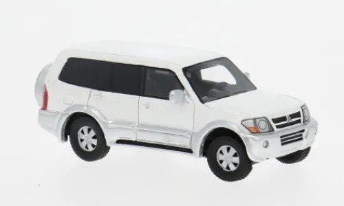 BoS-Models Mitsubishi Pajero, weiss, 2003, 1:87, Discount