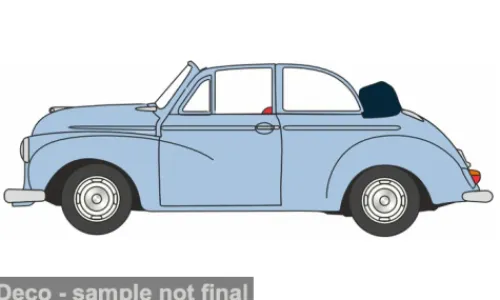 Oxford Morris Minor Soft Top, hellblau/weiss, 1:76, Online