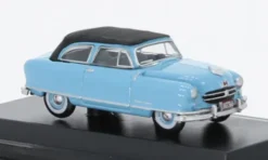 Oxford Nash Rambler Custom Landau Convertible, hellblau/schwarz, 1950, 1:87, Clearance