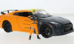 Jada Nissan GT-R, orange/grau, 2009, 1:24, Hot