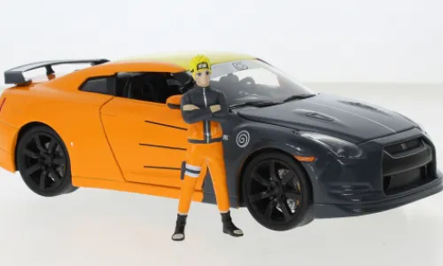 Jada Nissan GT-R, orange/grau, 2009, 1:24, Hot