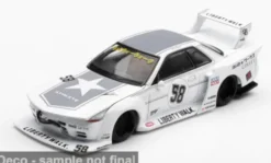 Mini GT Nissan GTR (R32) LB-Kaido Works TAS, weiss/hellgrau, 2025, 1:64, Discount