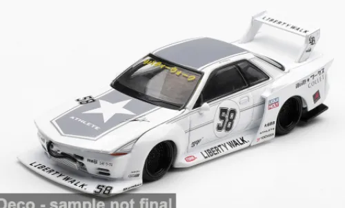 Mini GT Nissan GTR (R32) LB-Kaido Works TAS, weiss/hellgrau, 2025, 1:64, Discount