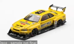 Mini GT Nissan GTR (R34) Skyline Super Silhouette, gelb, 2025, 1:64, Clearance