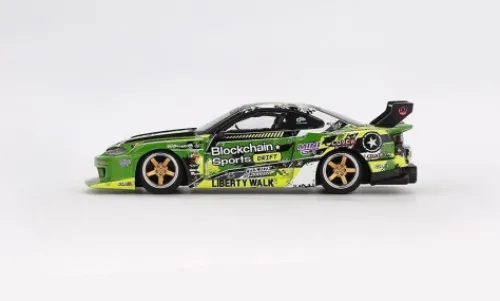 Mini GT Nissan Silvia (S15) LB-Super Silhouette, Formula Drift, 2024, #555, 1:64, Sale